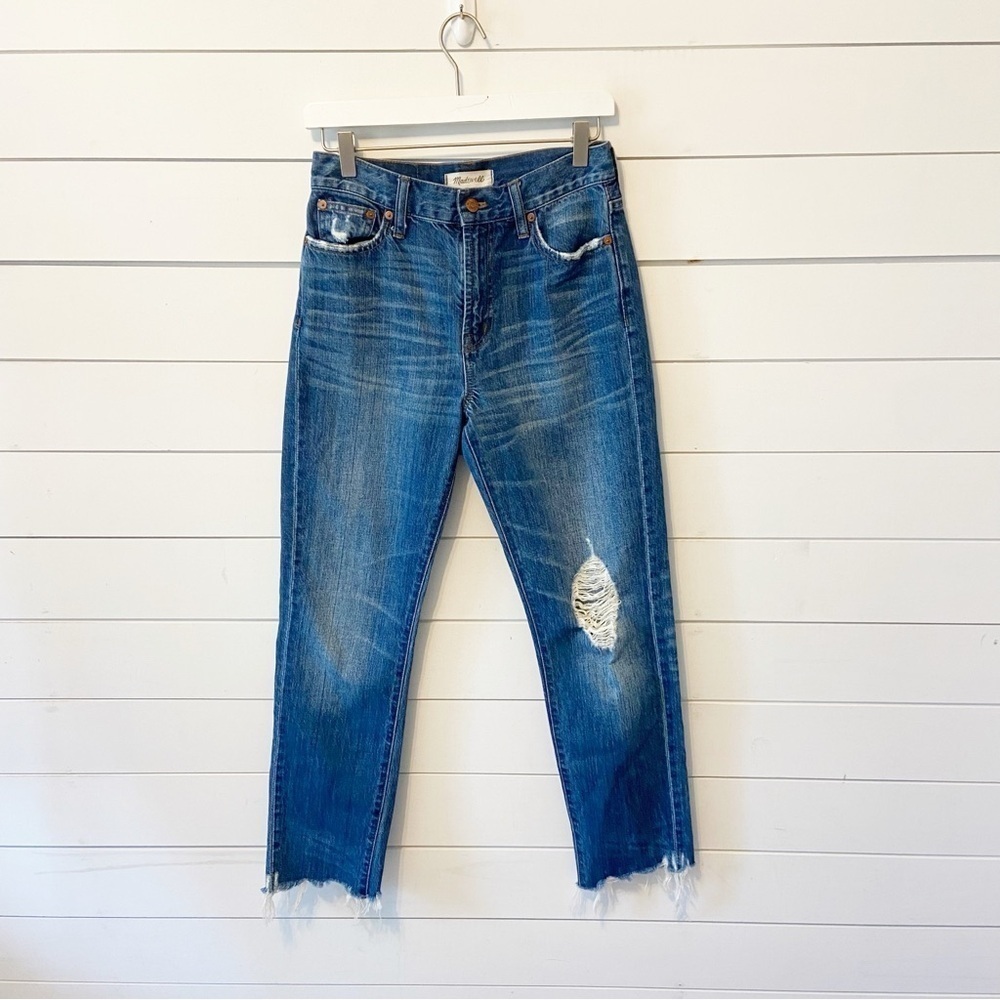 Madewell | The Perfect Summer Jean Distressed Raw Hem Size 26 - Picture 3 of 13